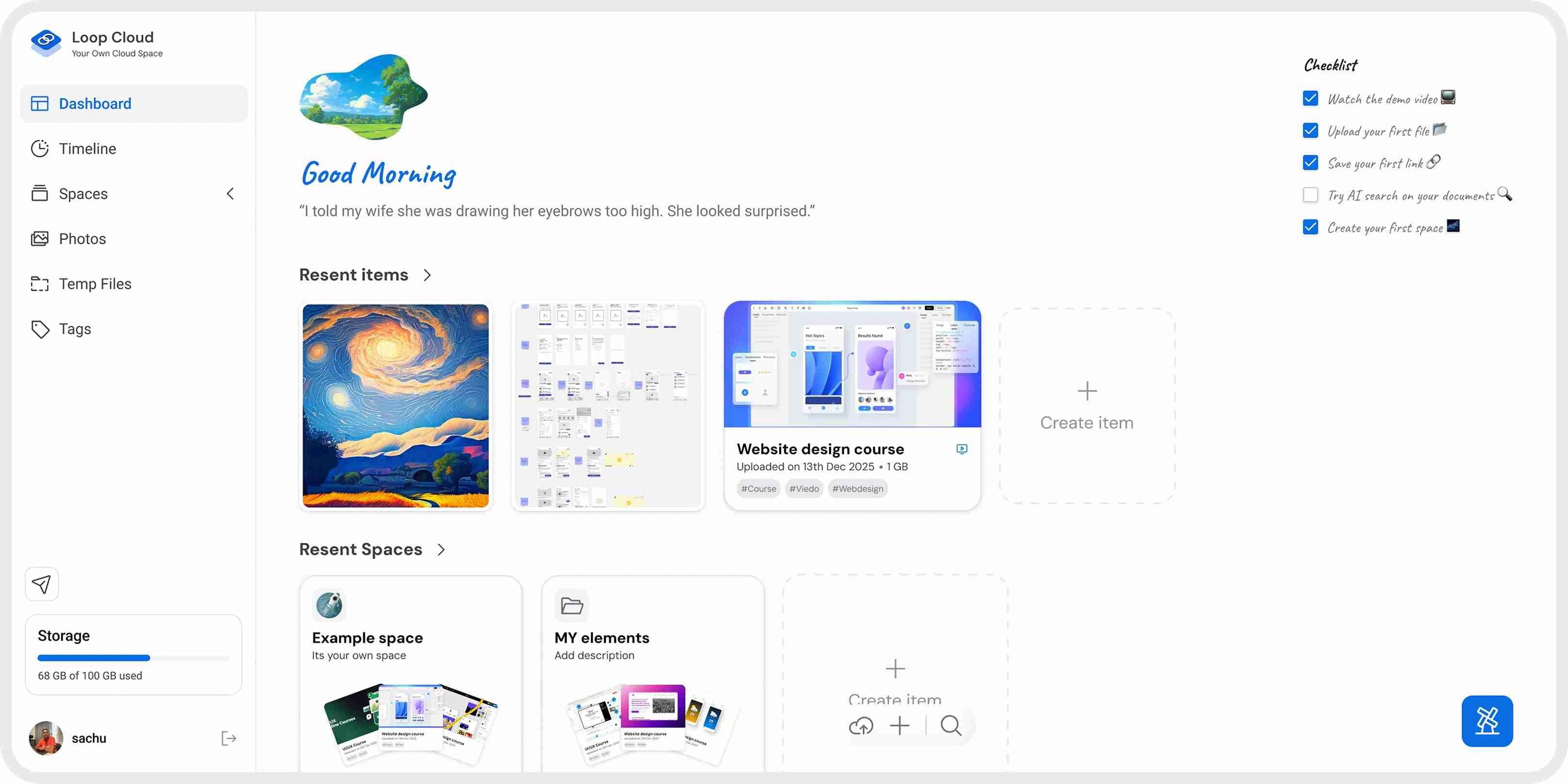 Loop Cloud Dashboard
